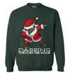 Dabbing Black Santa Christmas Sweater For Men