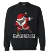 Dabbing Black Santa Christmas Sweater For Men