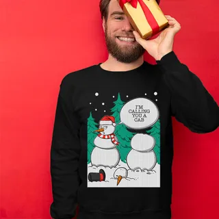Funny Snowman Men's Ugly Christmas Sweater