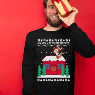 Cartwheel Men's Ugly Christmas Sweater