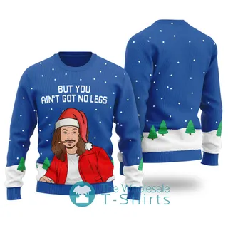 Dan Forrest Gump Ugly Christmas Sweater Royal