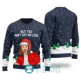 Dan Forrest Gump Ugly Christmas Sweater Navy