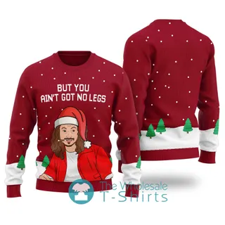 Dan Forrest Gump Ugly Christmas Sweater Cardinal Red