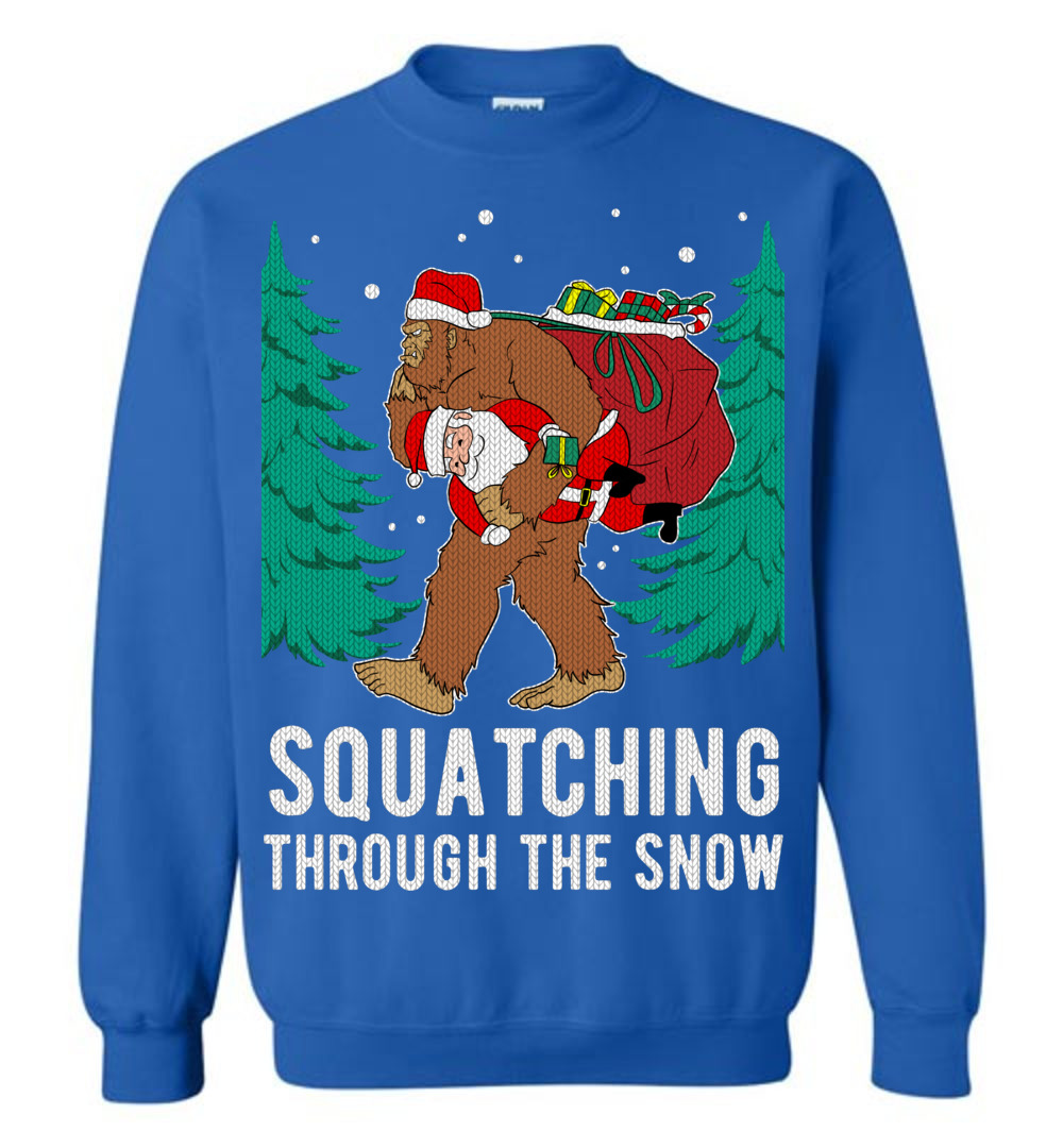 Funny Bigfoot Ugly Christmas Sweater - variant image 1