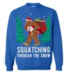 Funny Bigfoot Ugly Christmas Sweater - variant image 1
