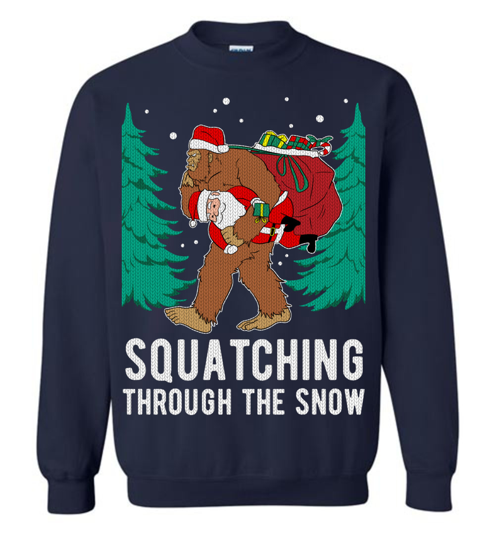 Funny Bigfoot Ugly Christmas Sweater