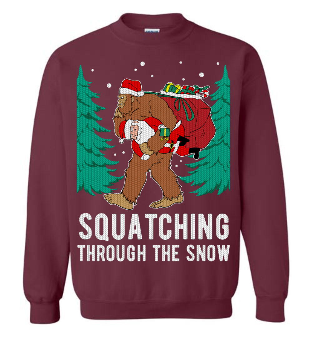 Funny Bigfoot Ugly Christmas Sweater