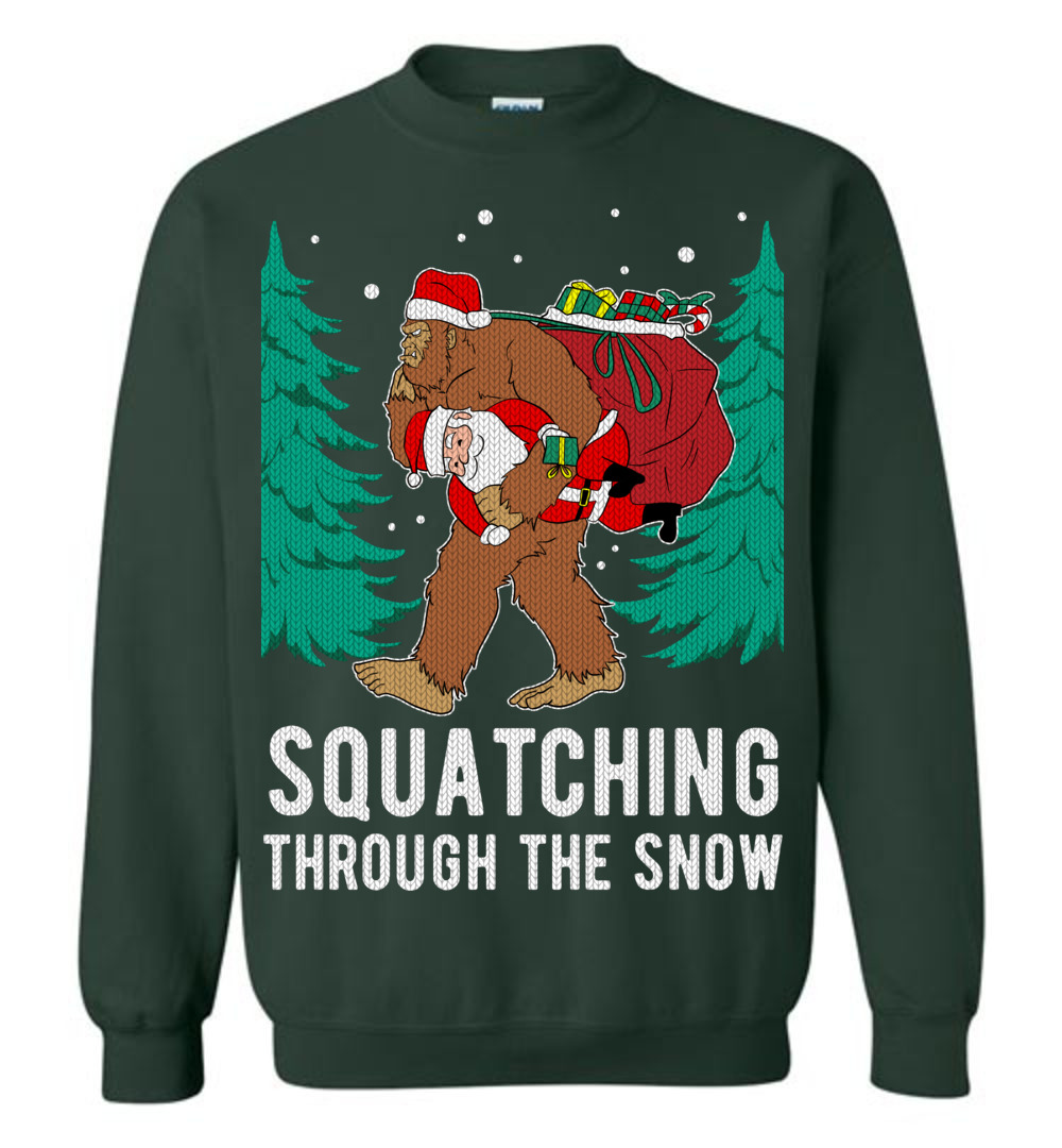 Funny Bigfoot Ugly Christmas Sweater