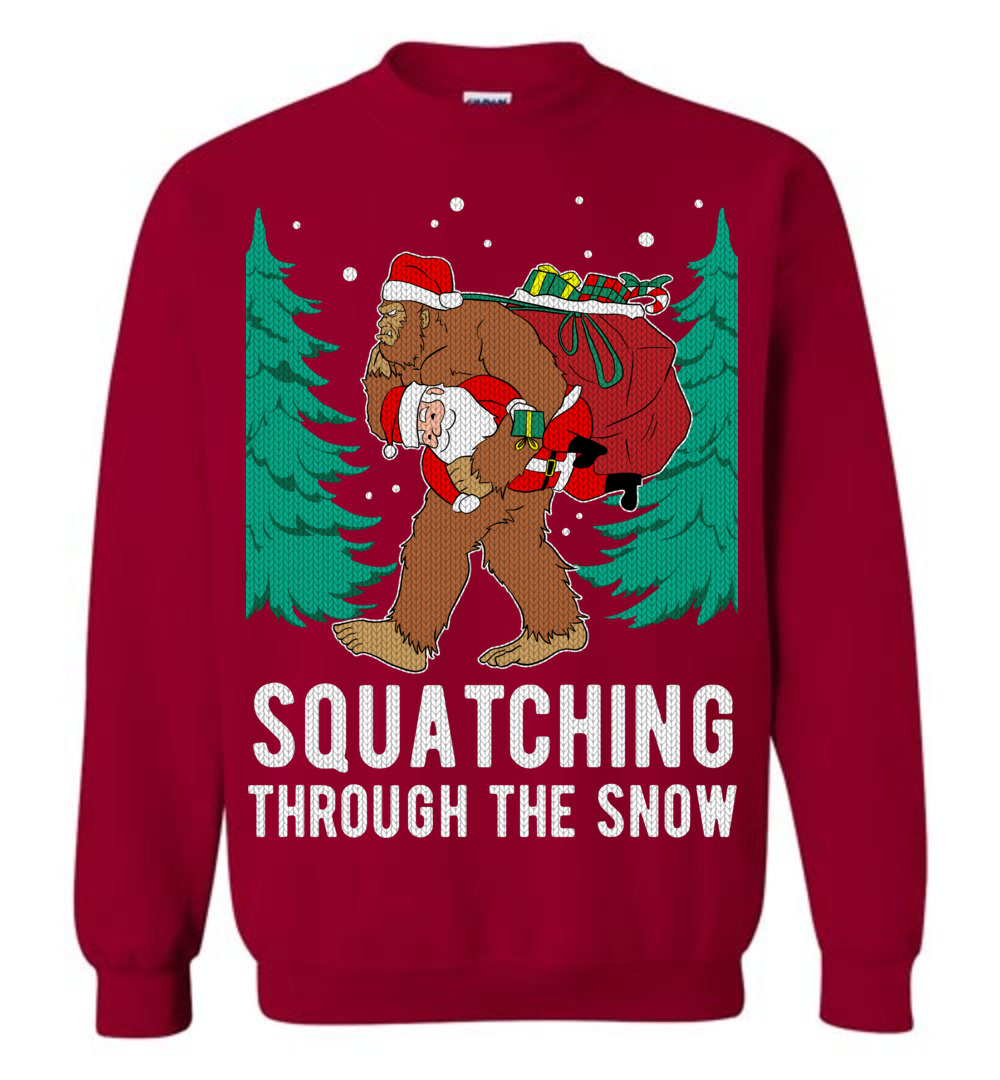 Funny Bigfoot Ugly Christmas Sweater