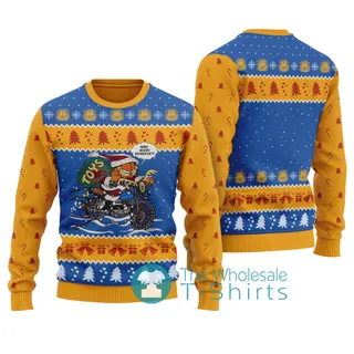 Garfield Cat Ugly Christmas Sweater Royal