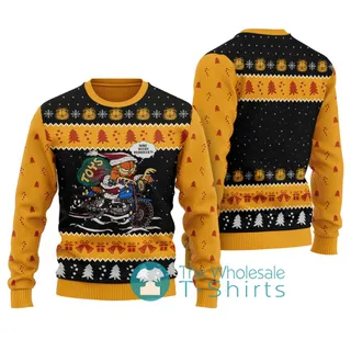 Garfield Cat Ugly Christmas Sweater Black
