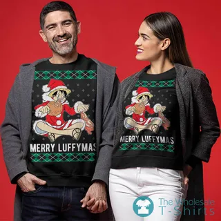 Merry Luffymas One Piece Ugly Christmas Sweater