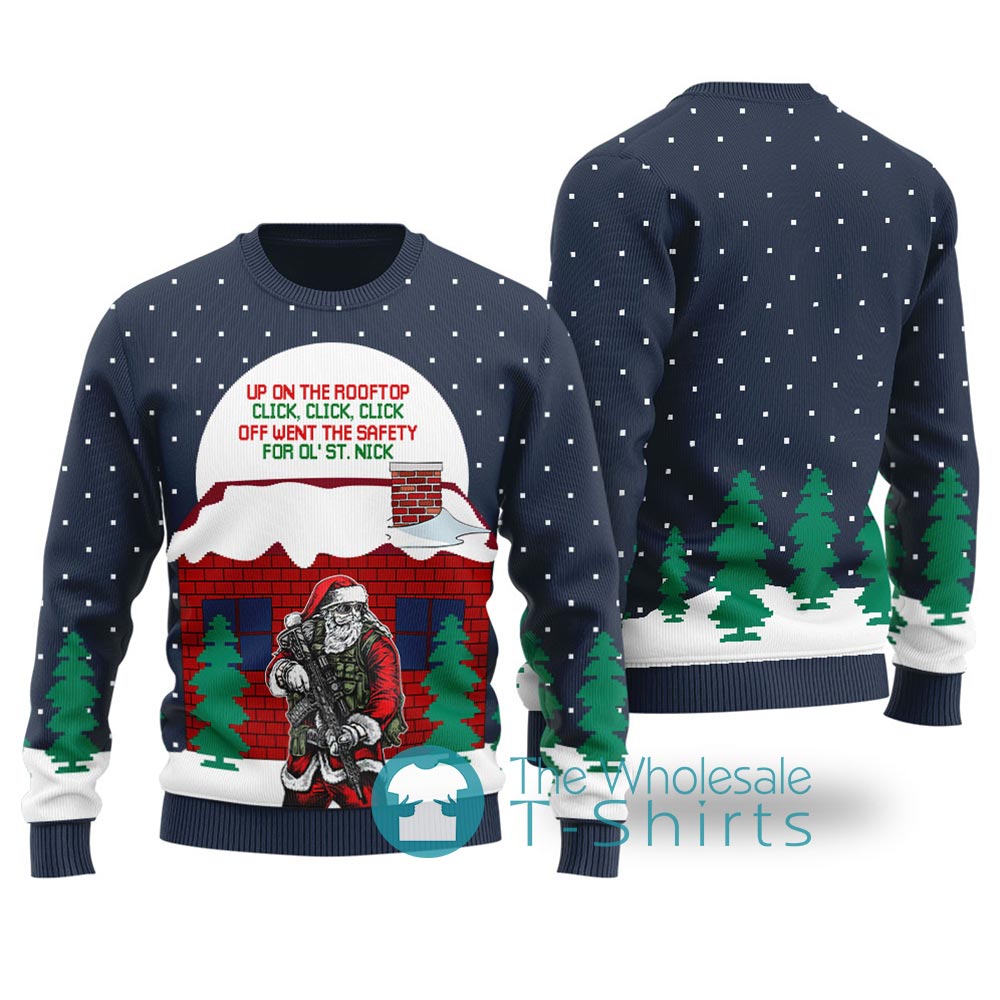 Dirty Santa Ugly Christmas Sweater Navy - variant image 1