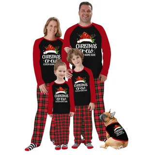 Personalized Christmas Crew Matching Family Christmas Pajamas