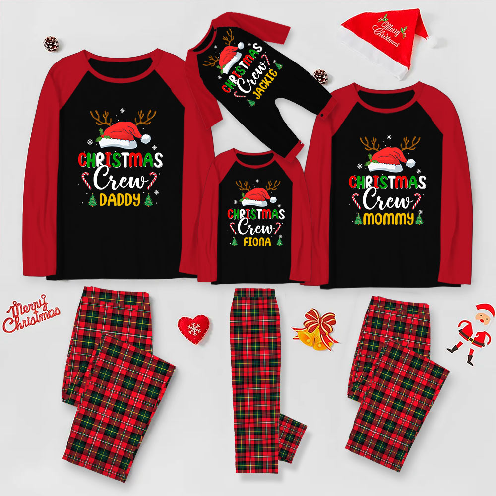 Best Personalized Christmas Crew Pajamas Matching Family With Name