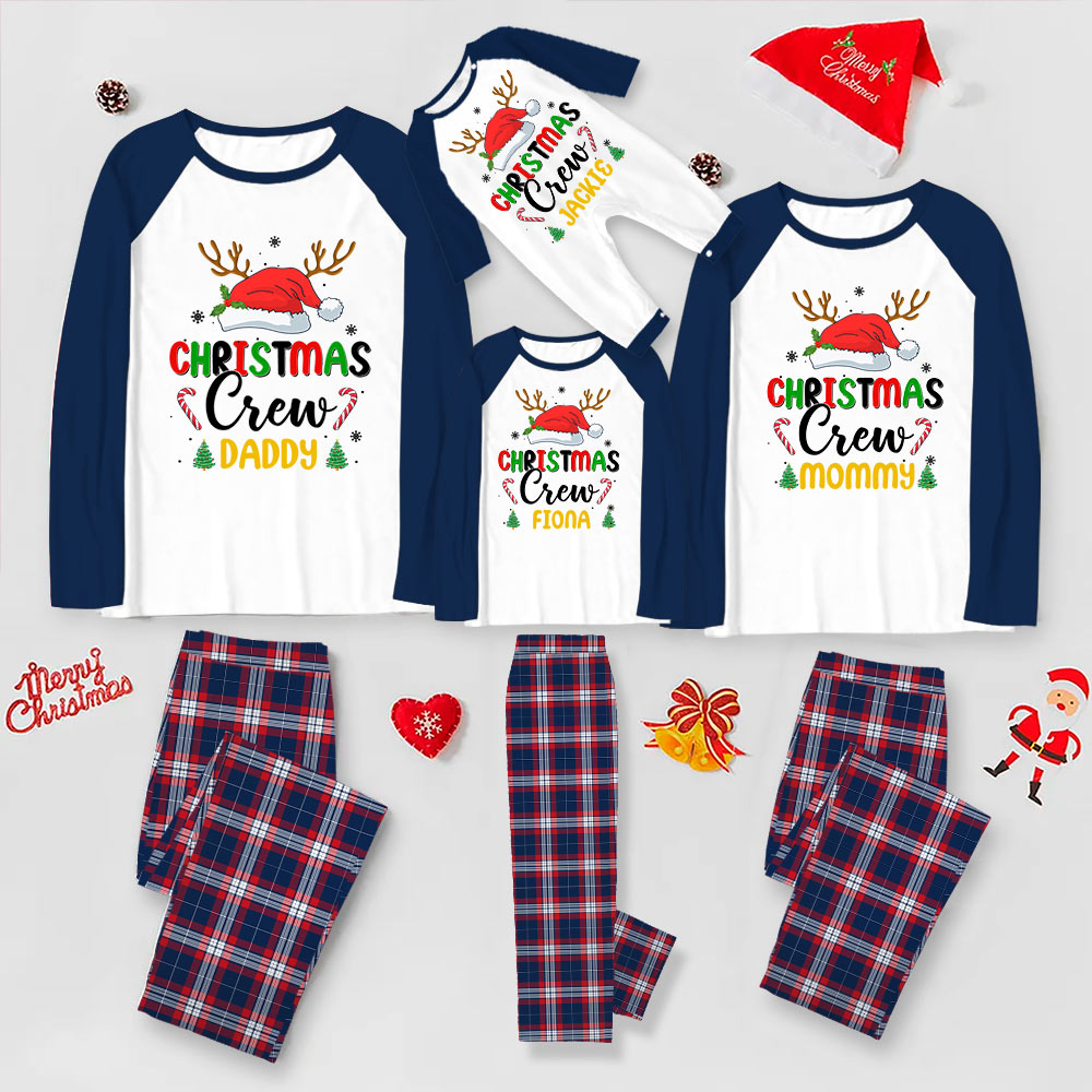 Best Personalized Christmas Crew Pajamas Matching Family With Name