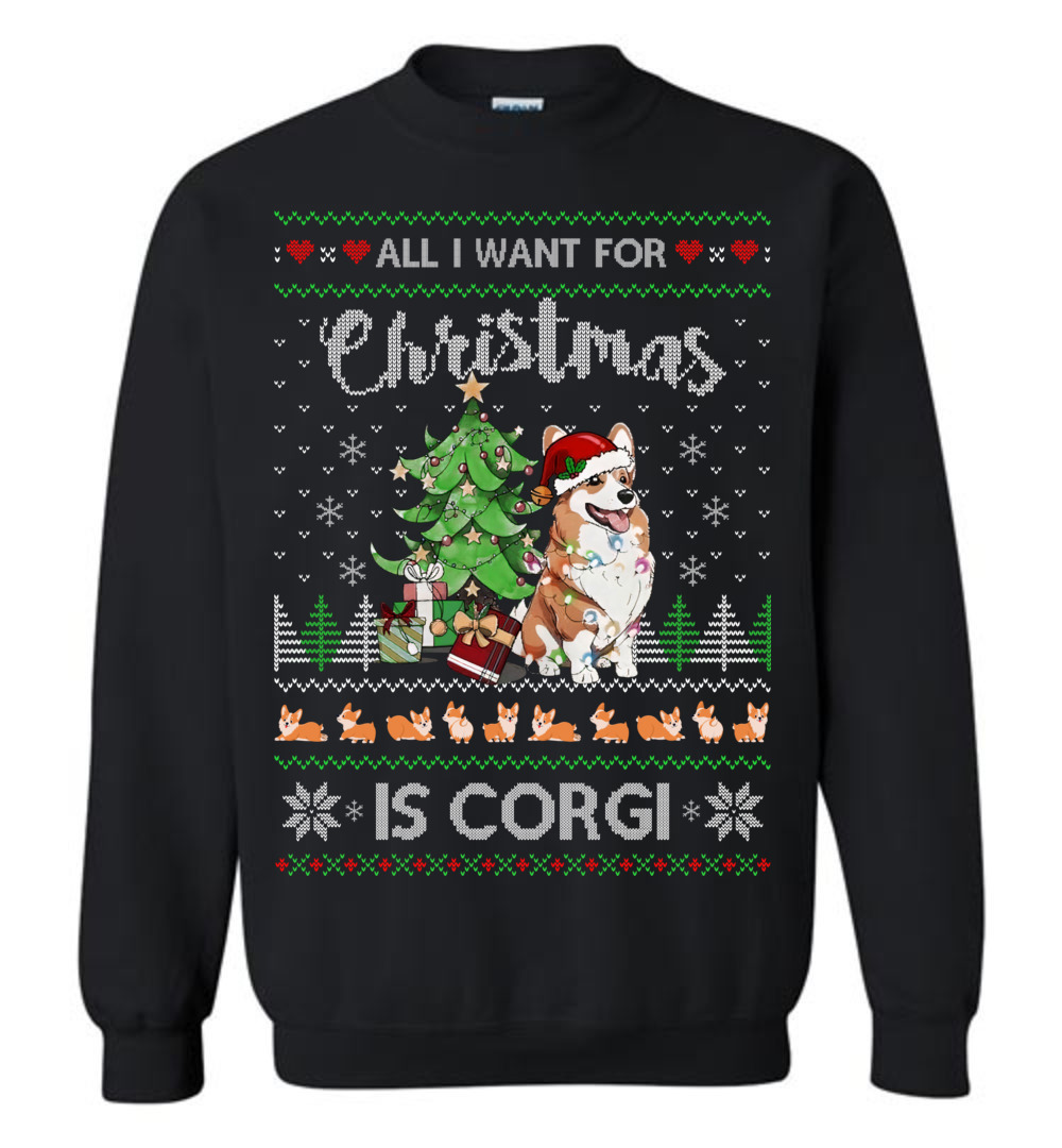 All I Want For Christmas Is Corgi Men's Ugly Sweater