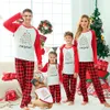 Festive Lets Get Lit Christmas PJs Family With Xmas Tree Buffalo Plaid - variant image 1