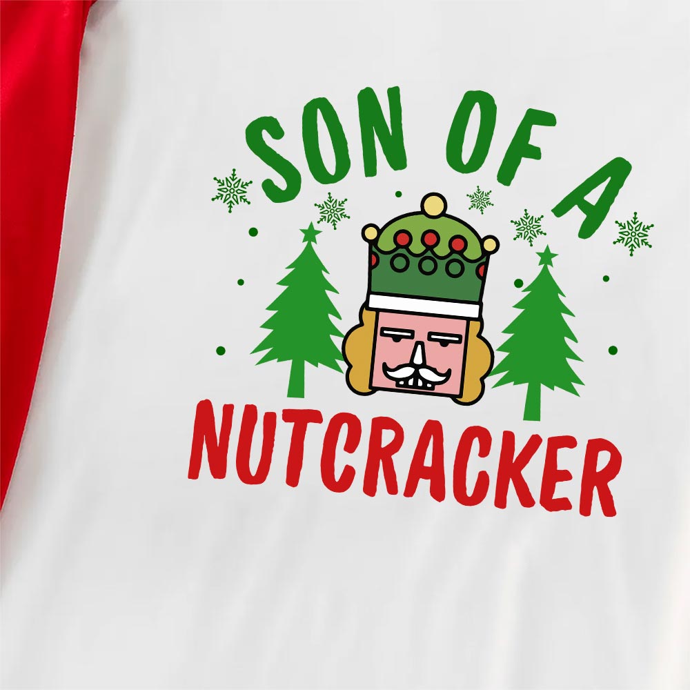 Son Of Nutcracker Christmas Themed Pajama Sets Red