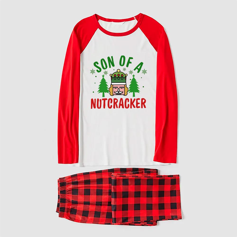 Son Of Nutcracker Christmas Themed Pajama Sets Red