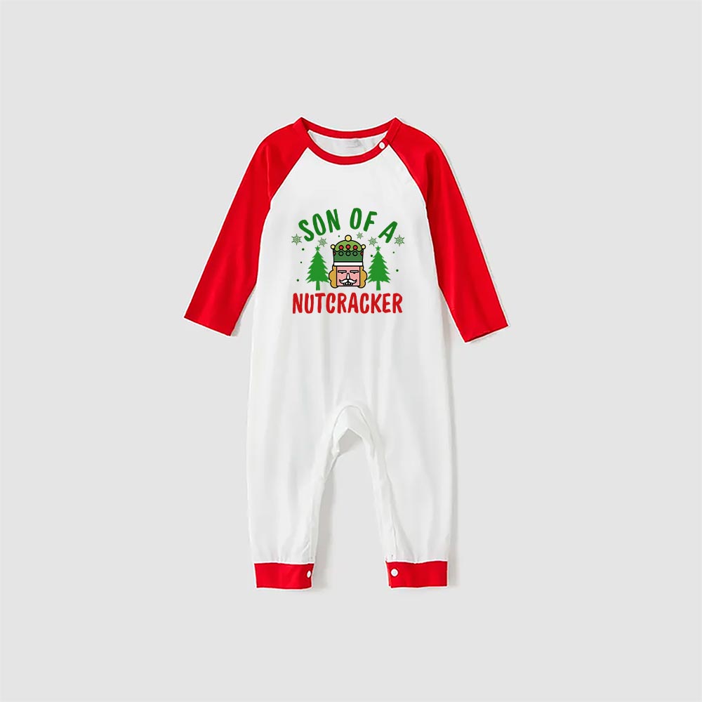Son Of Nutcracker Christmas Themed Pajama Sets Red
