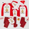 Matching Pizza Family Christmas Pj Red Plaid