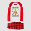 Matching Pizza Family Christmas Pj Red Plaid