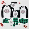 Christmas Cake Matching Pajamas For Family Plaid