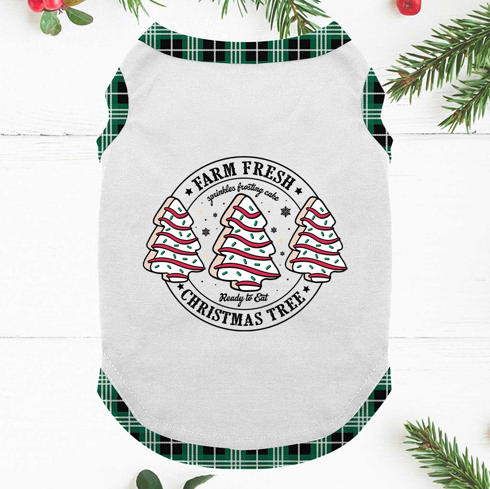 Christmas Cake Matching Pajamas For Family Plaid