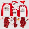 Festive Otters Christmas Pj For Family Red White Plaid
