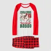 Jingle Horse Matching Pajamas Christmas Cowboy Santa Red And White