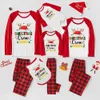Festive Cousin Crew Christmas Pajamas With Names Red