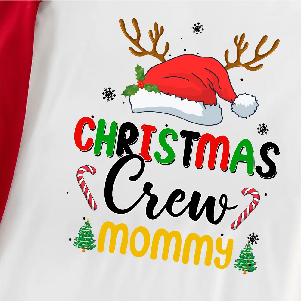 Festive Cousin Crew Christmas Pajamas With Names Red