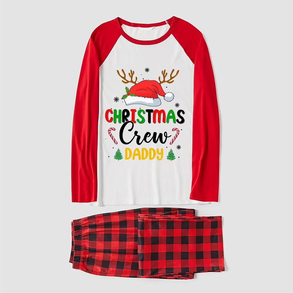 Festive Cousin Crew Christmas Pajamas With Names Red