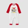 Festive Cousin Crew Christmas Pajamas With Names Red