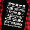 Menorah Pajamas Merry Xmas And Happy Hanukkah Black