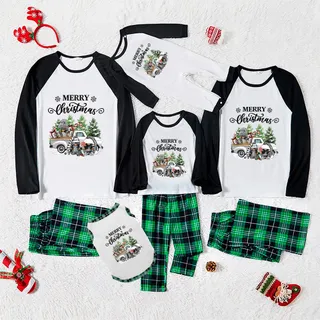 Gray Gnome Christmas Pjs Family Matching Truck Presents