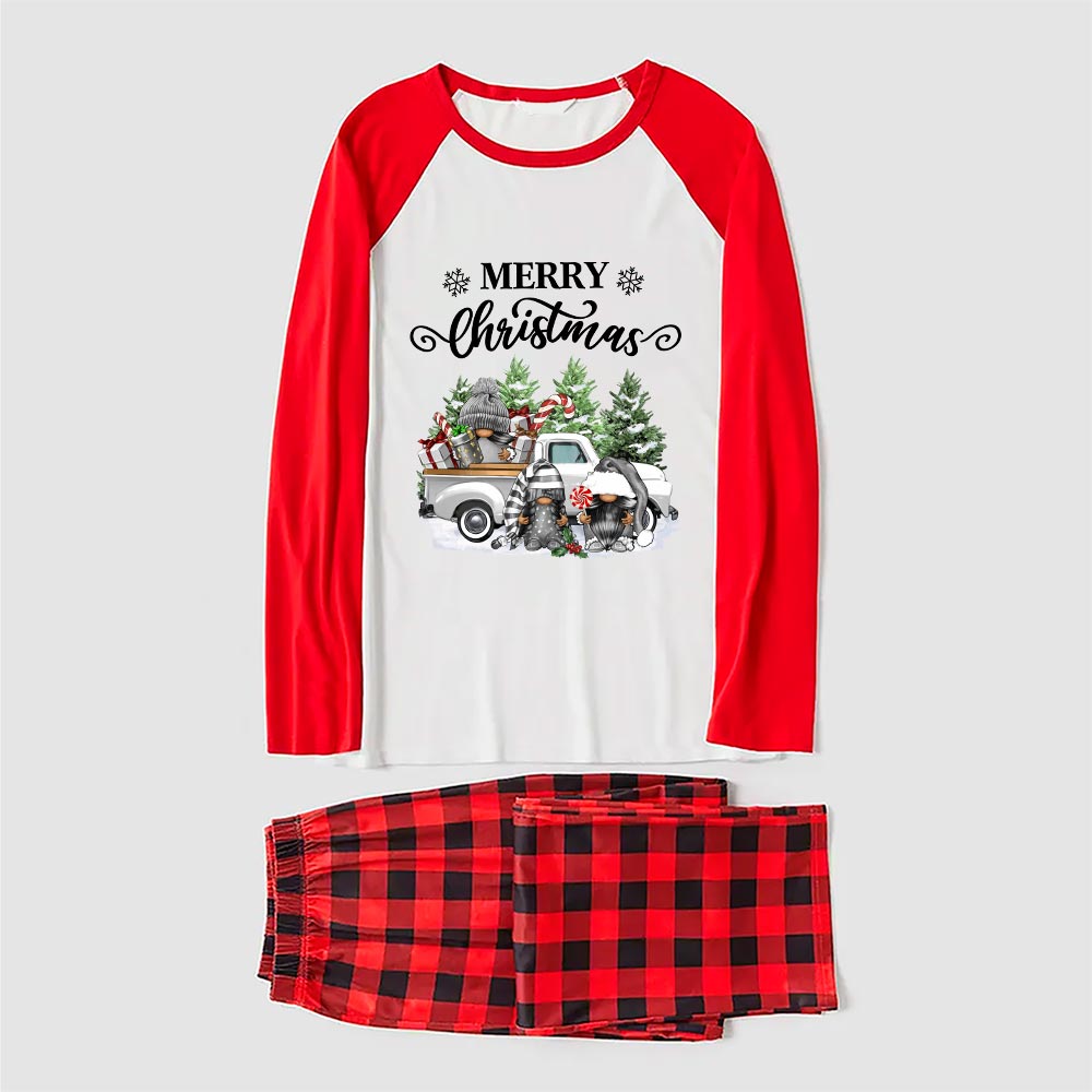 Unique Family Pjs Xmas Gray Gnome Truck Presents