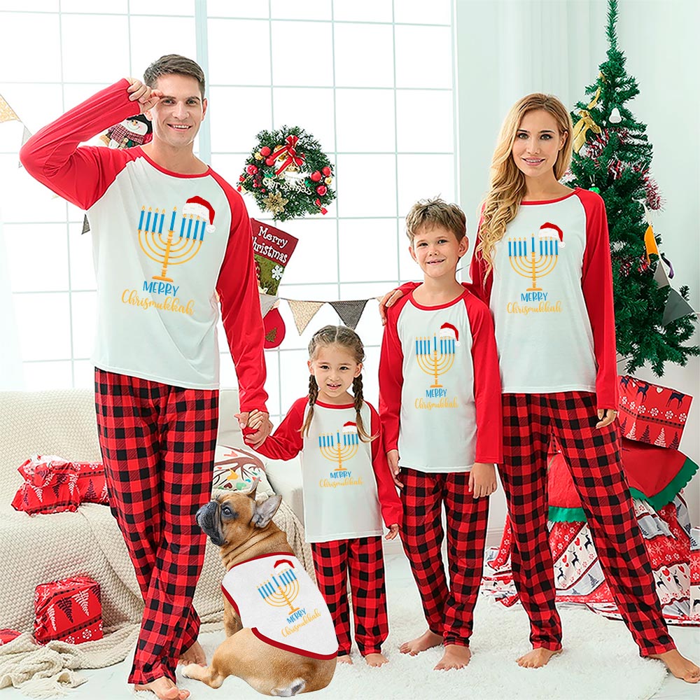 Hanukkah Family Pajama Sets For Holiday Red - variant image 1