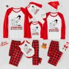 Naughty Snowman Family Christmas PJs For The Whole Family Red - variant image 1