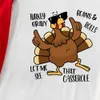 Thanksgiving Turkey Pajamas Matching Family Red And White