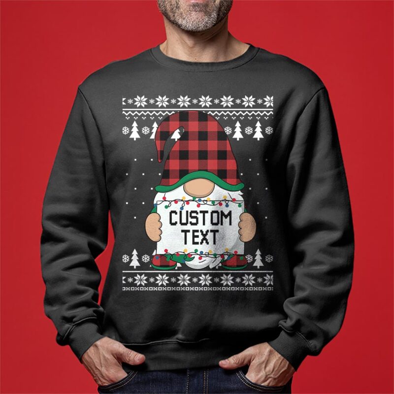 Take Me Gnome Personalized Ugly Sweater Men's
