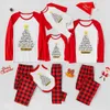 Family Set Christmas Pajamas Christian Xmas Tree Red White - variant image 1
