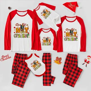 Festive Son Of Nutcracker Christmas Pjs Sets Red White