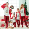 Match Family Christmas Pajamas Nativity Xmas Tree Red Plaid