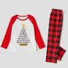Match Family Christmas Pajamas Nativity Xmas Tree Red Plaid