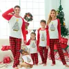 Family Set Christmas Pajamas Christian Xmas Tree Red White