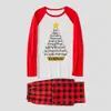 Family Set Christmas Pajamas Christian Xmas Tree Red White
