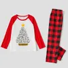 Family Set Christmas Pajamas Christian Xmas Tree Red White