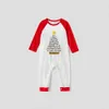 Family Set Christmas Pajamas Christian Xmas Tree Red White